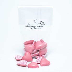 Paw Prints Pink chocolate Hearts