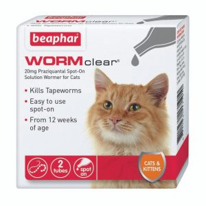 Beaphar WORMclear Spot-On for Cats - 2 tubes