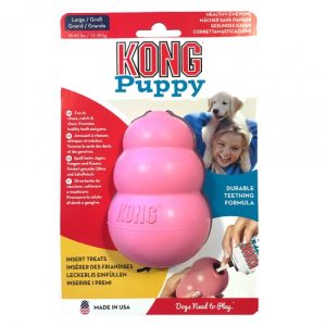KONG PUPPY RUBBER - Pink, L
