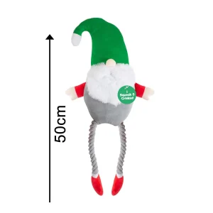 Plush & Rope Christmas Gonk Dog toy
