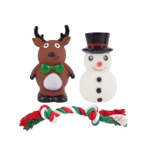3 Christmas Dog toys