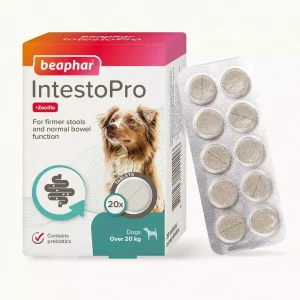 Beaphar IntestoPro Tablets Prebiotics 20kg+