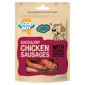 Good boy succulent Chicken Sausages 75g