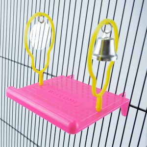 Budgie Small Bird Landing Perch with Toys