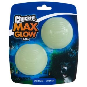 2 Pack Medium CHUCKIT! Max Glow Balls