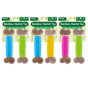 2 Bamboo Dental Dog toys