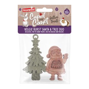 Veggie Burst Santa & Tree Small Animal Gnaws