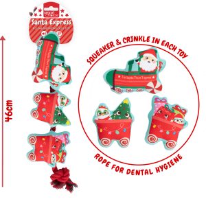 Christmas Plush & Rope Train Tug