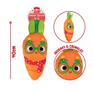Large Connor Carrot Christmas Dog toy