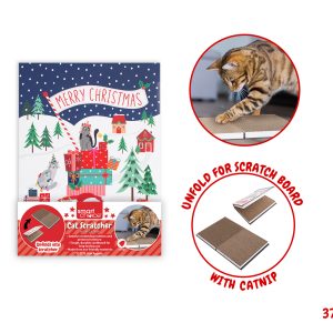 Christmas Cardboard Cat Scratcher