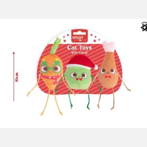 Christmas Dinner Cat Toys With Catnip
