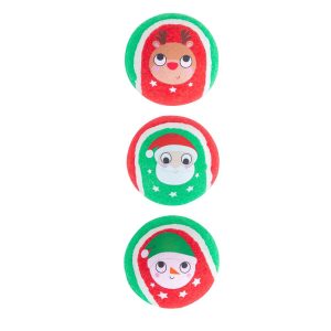 3 Christmas Tennis balls