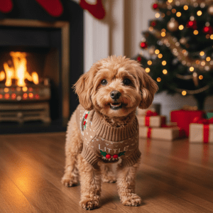 Christmas 'Little Pudding' Dog Jumper
