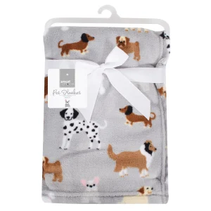 Super Soft Grey Puppy Dog Blanket
