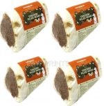 4 X Natural Filled Marrow Bone - Meat & Peanut Butter