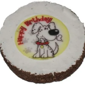 10cm Dog Birthday Cake Biscuit
