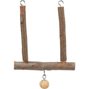 Wood Budgie Small Bird Swing